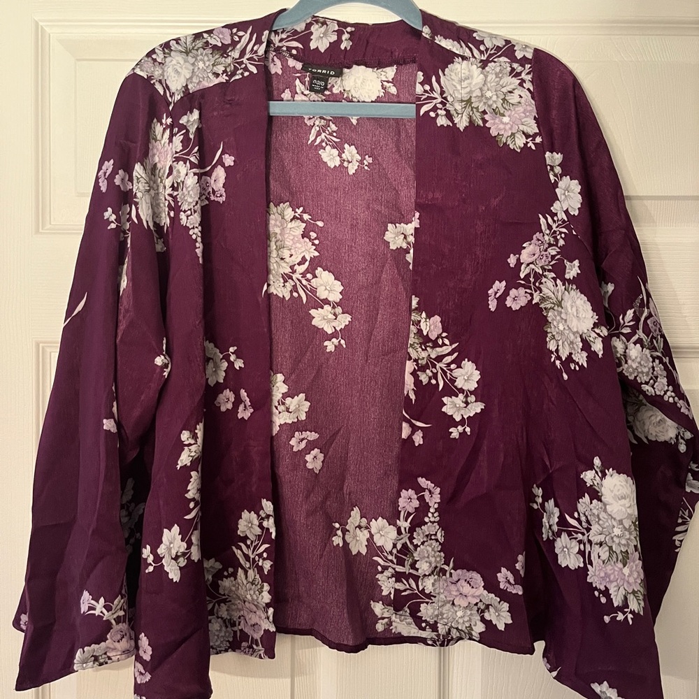 Torrid Kimono 00/0 Purple velvet